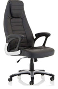 Metropolis High Back Black Leather Executive Chair, 