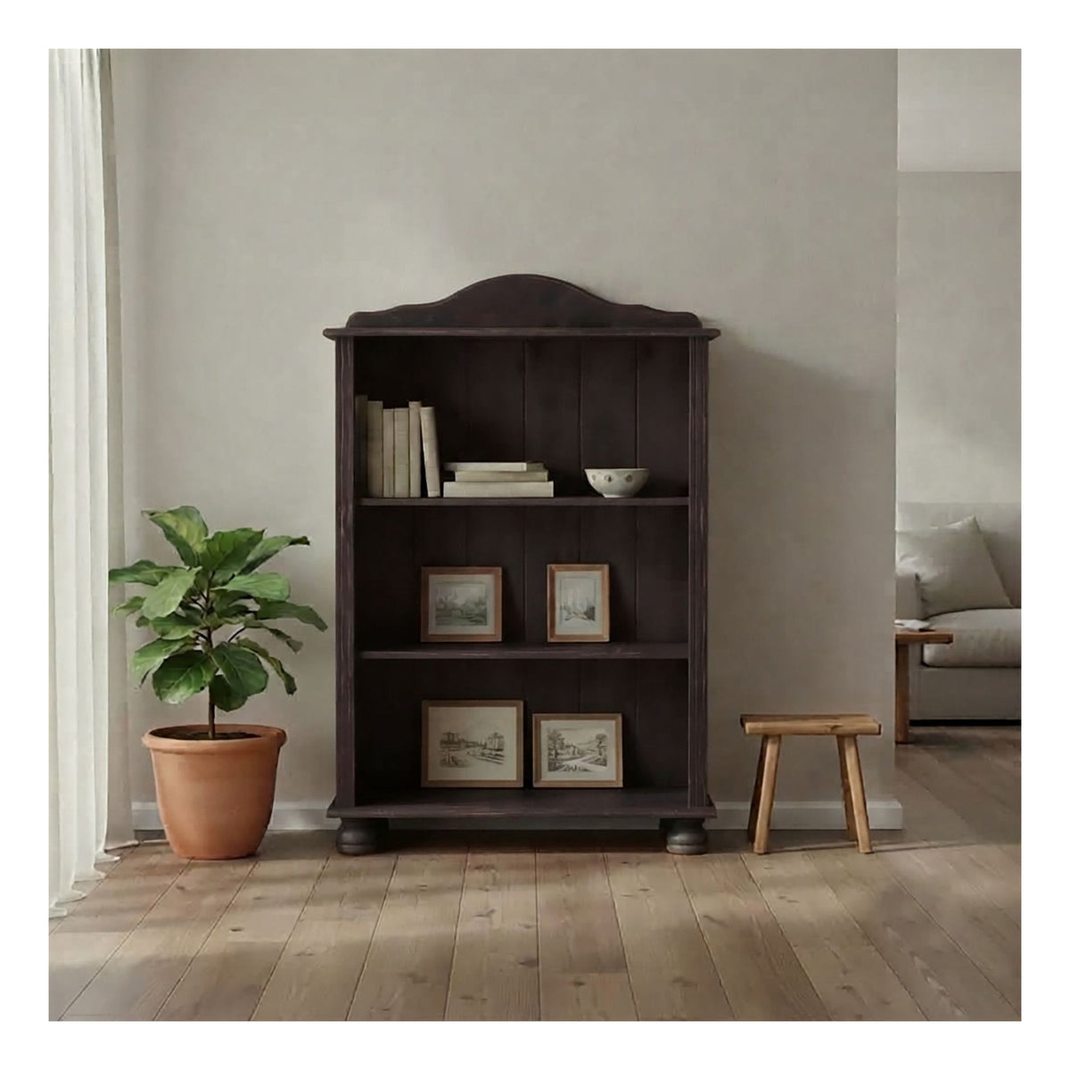 Mette Bookcase Low, view 4