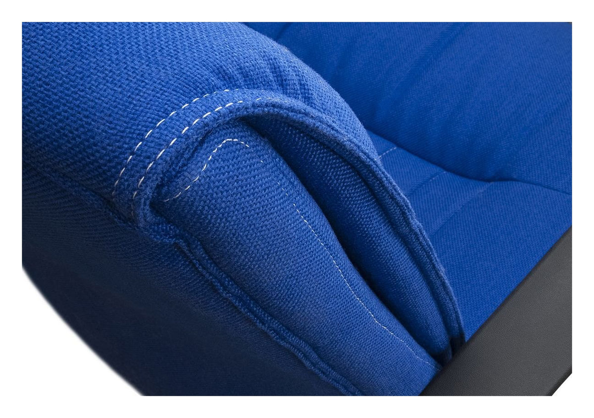 Milan Fabric Executive Chair in blue, view 4