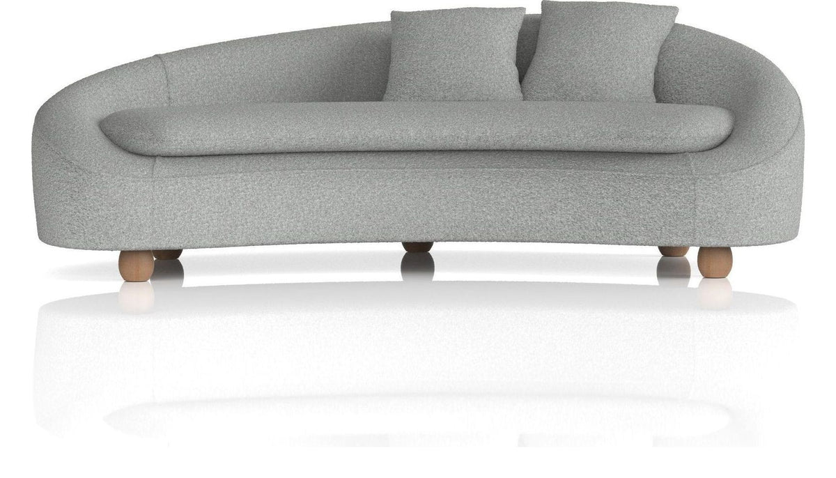 Mimi 3 seater curved sofa, another view 1