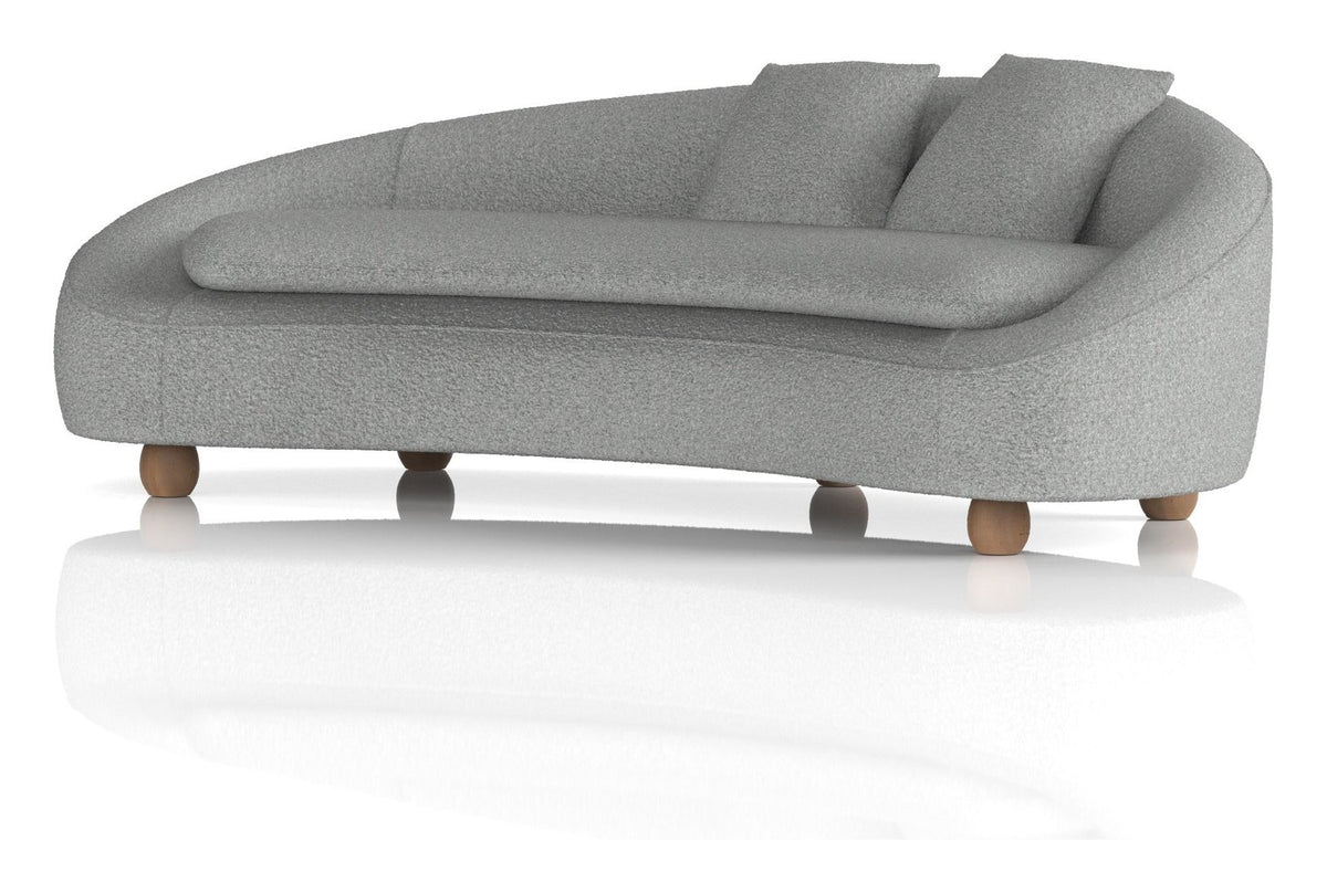 Mimi 3 seater curved sofa, another view 2