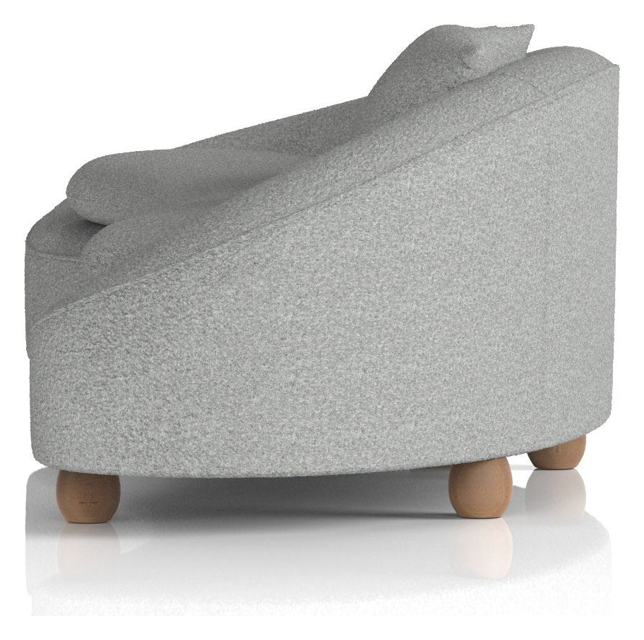 Mimi 3 seater curved sofa, another view 3