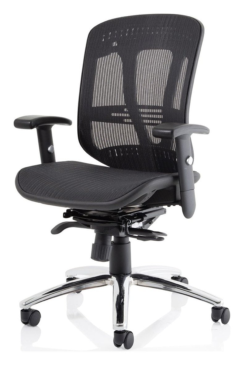 Mirage II Mesh Back Task Operator Chair, no headrest, another view 2