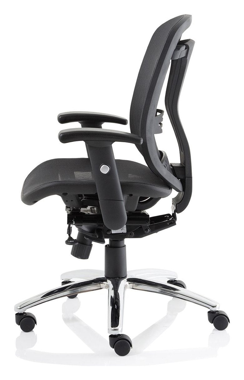 Mirage II Mesh Back Task Operator Chair, no headrest, another view 3