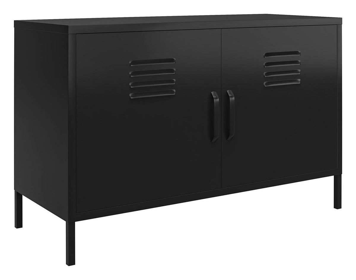 Mission District 2 Door Metal Accent Cabinet
