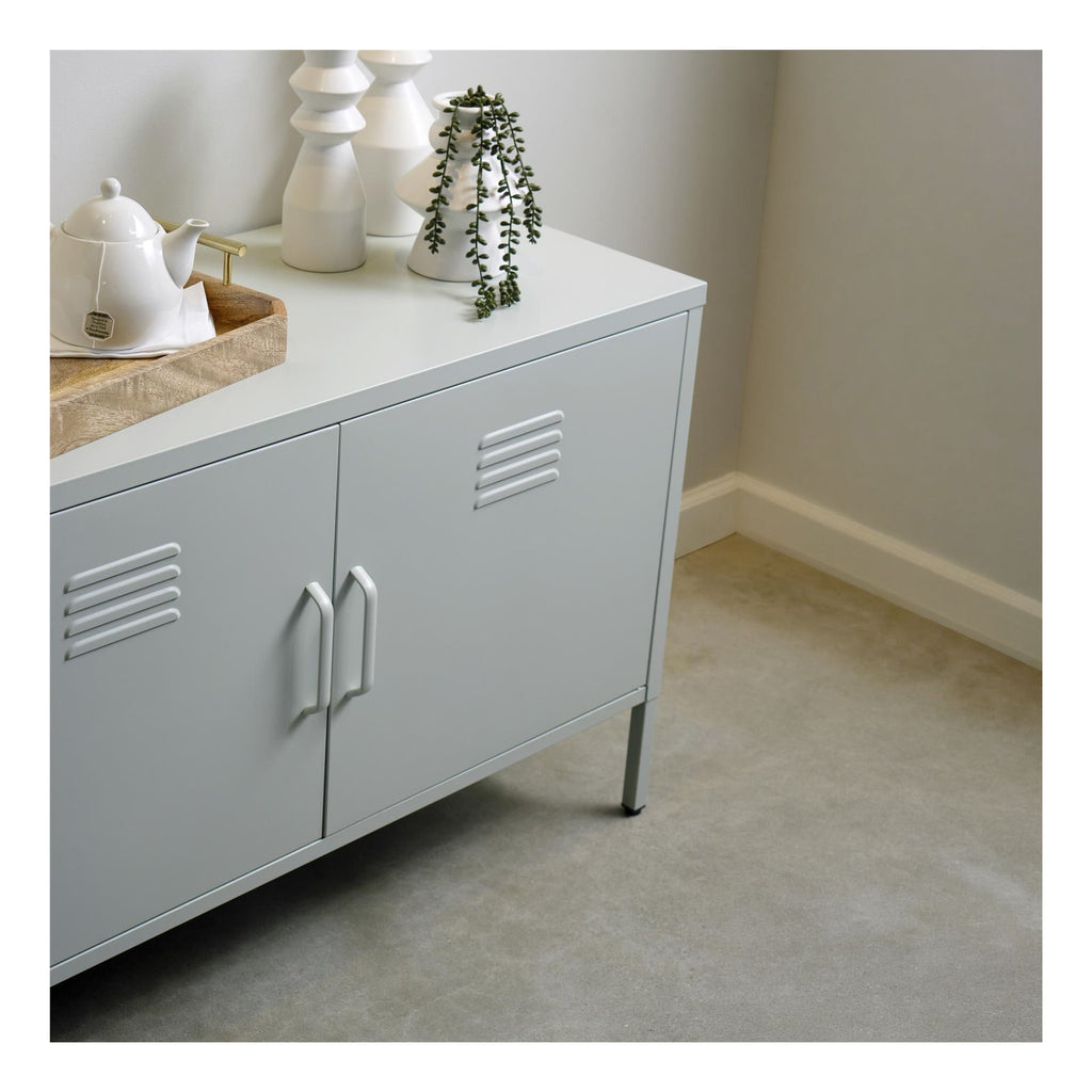 Mission District 2 Door Metal Accent Cabinet, view 14