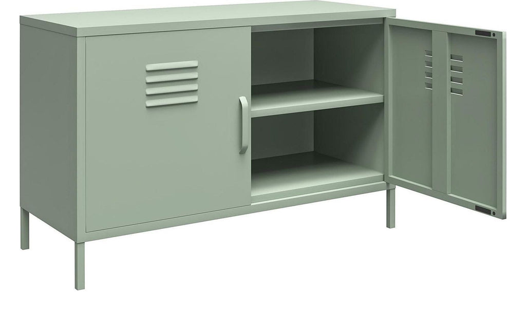 Mission District 2 Door Metal Accent Cabinet, view 16
