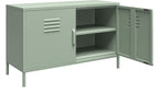 Mission District 2 Door Metal Accent Cabinet, view 16