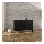 Mission District 2 Door Metal Accent Cabinet, view 6