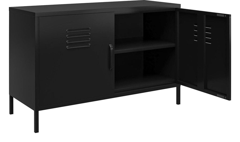 Mission District 2 Door Metal Accent Cabinet, view 8
