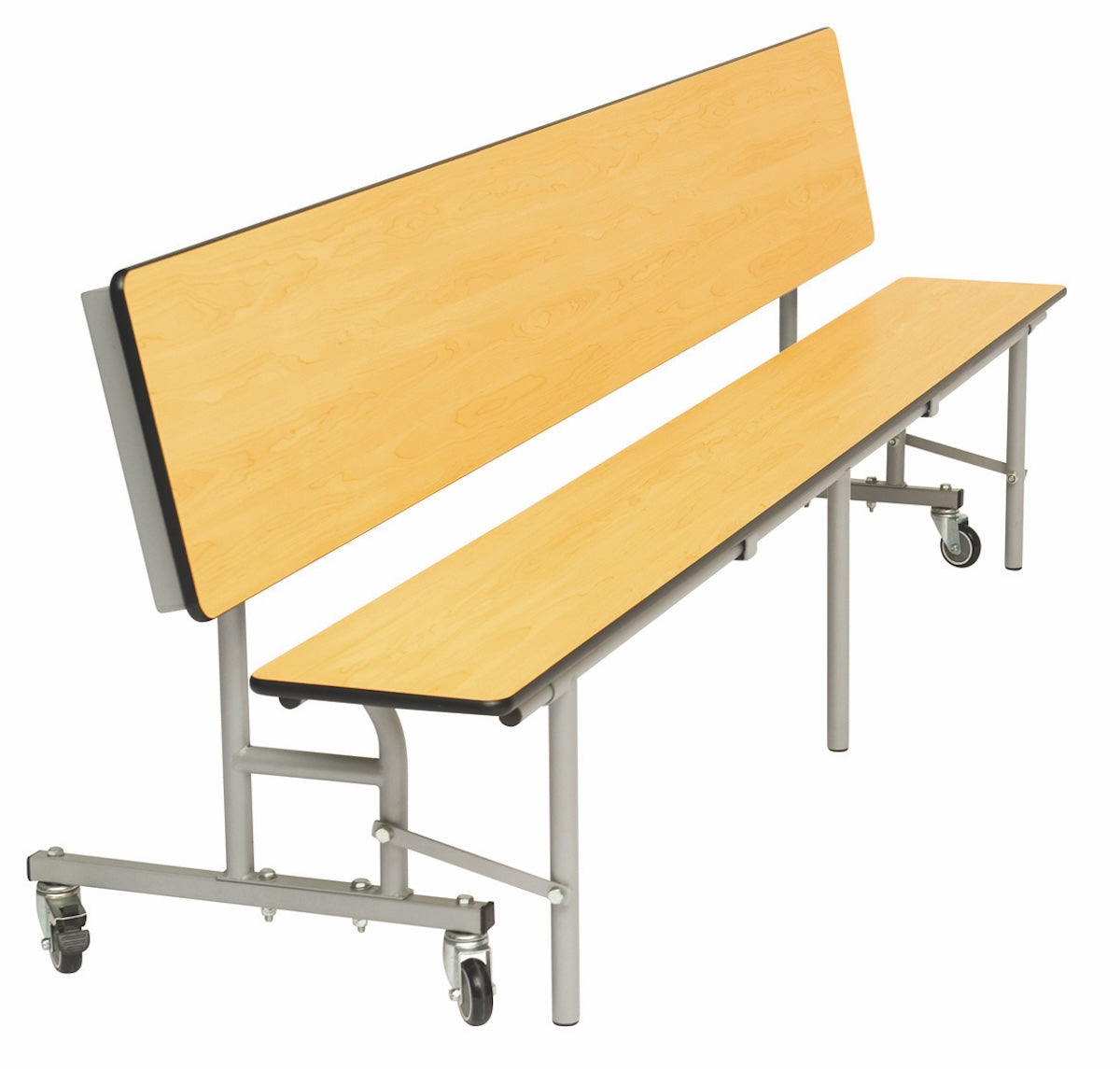 Mobile Convertible Folding Bench Unit in Maple