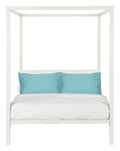 Modern Metal Canopy Bed, Double
