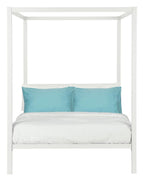 Modern Metal Canopy Bed, Double