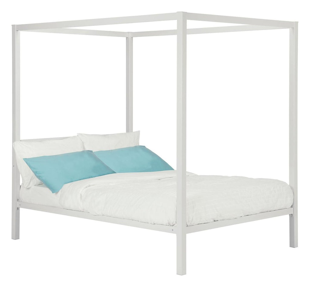 Modern Metal Canopy Bed, Double, view 2