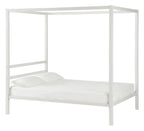 Modern Metal Canopy Bed, Double, view 4