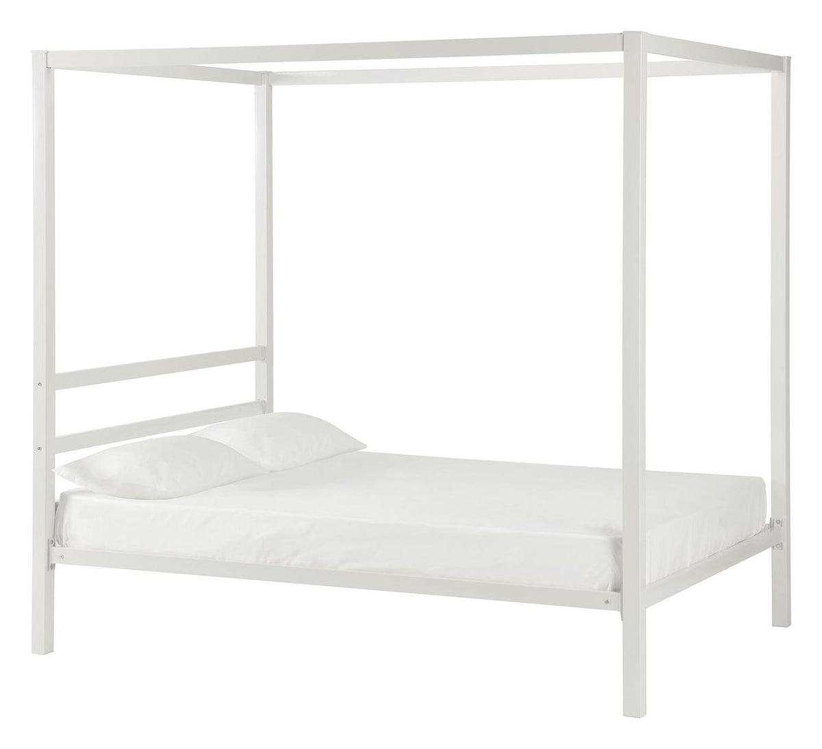 Modern Metal Canopy Bed, Double, view 4