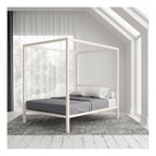 Modern Metal Canopy Bed, Double, view 6
