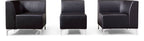 Modular Faux Leather Reception Sofa