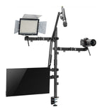 Monitor Arm Streaming Rig with Camera, Microphone and Light Mounts, view 2