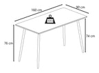 Monza Dining Table 160cm, view 7