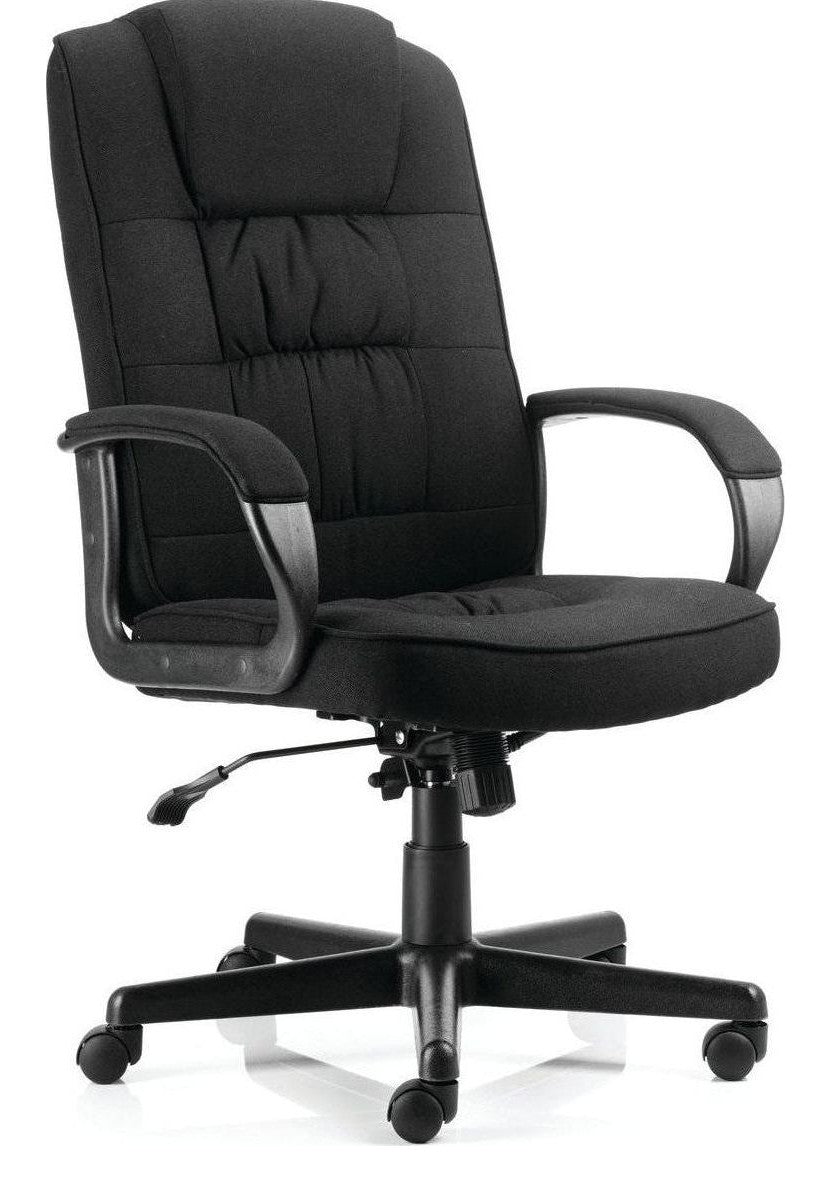 Moore High Back Black Fabric Executive Chair, black fabric