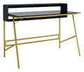 Morgan Office Desk With Smoked Glass Top