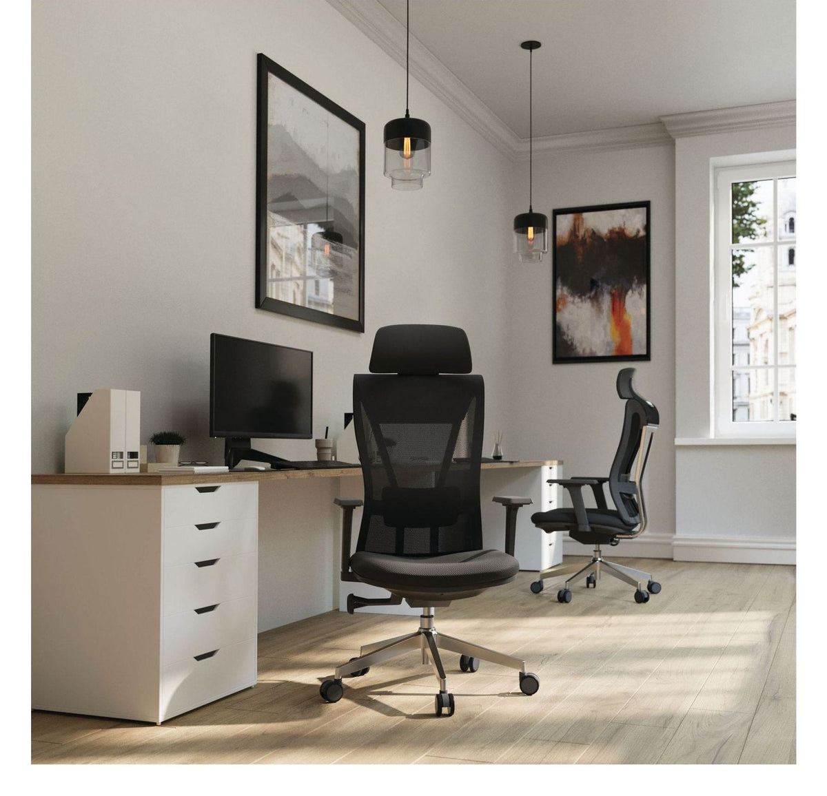 Moritz 24 Hour Mesh Chair in black, view 6