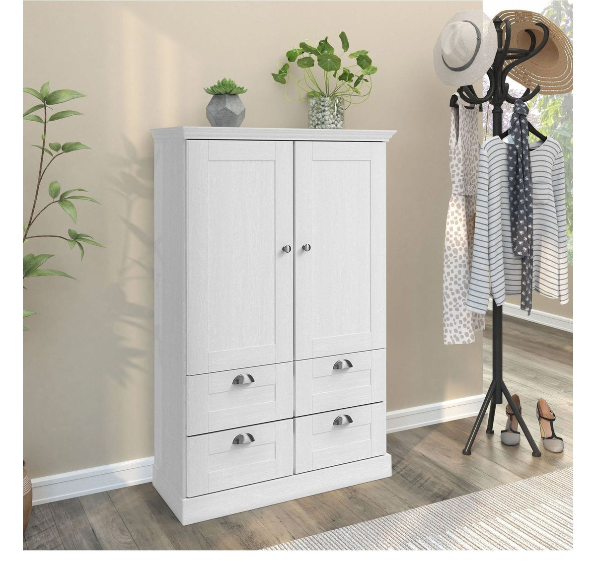 Motala Cabinet 2 Door 4 Drawer, view 2