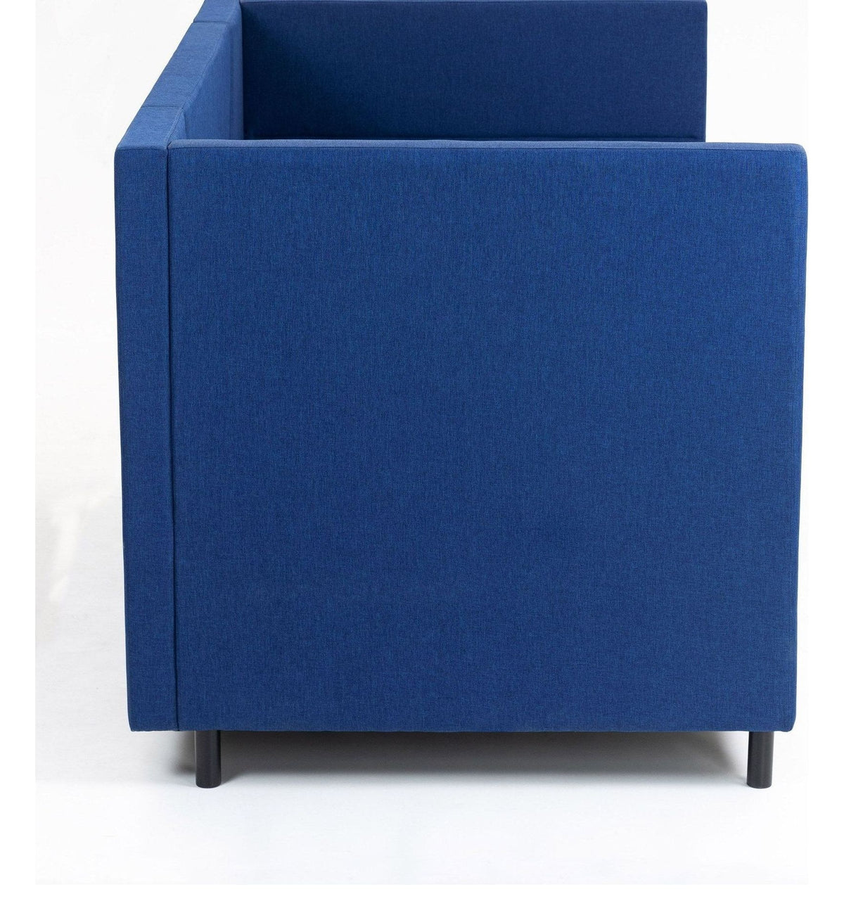 Muse Meeting Booth, grey seats, blue back