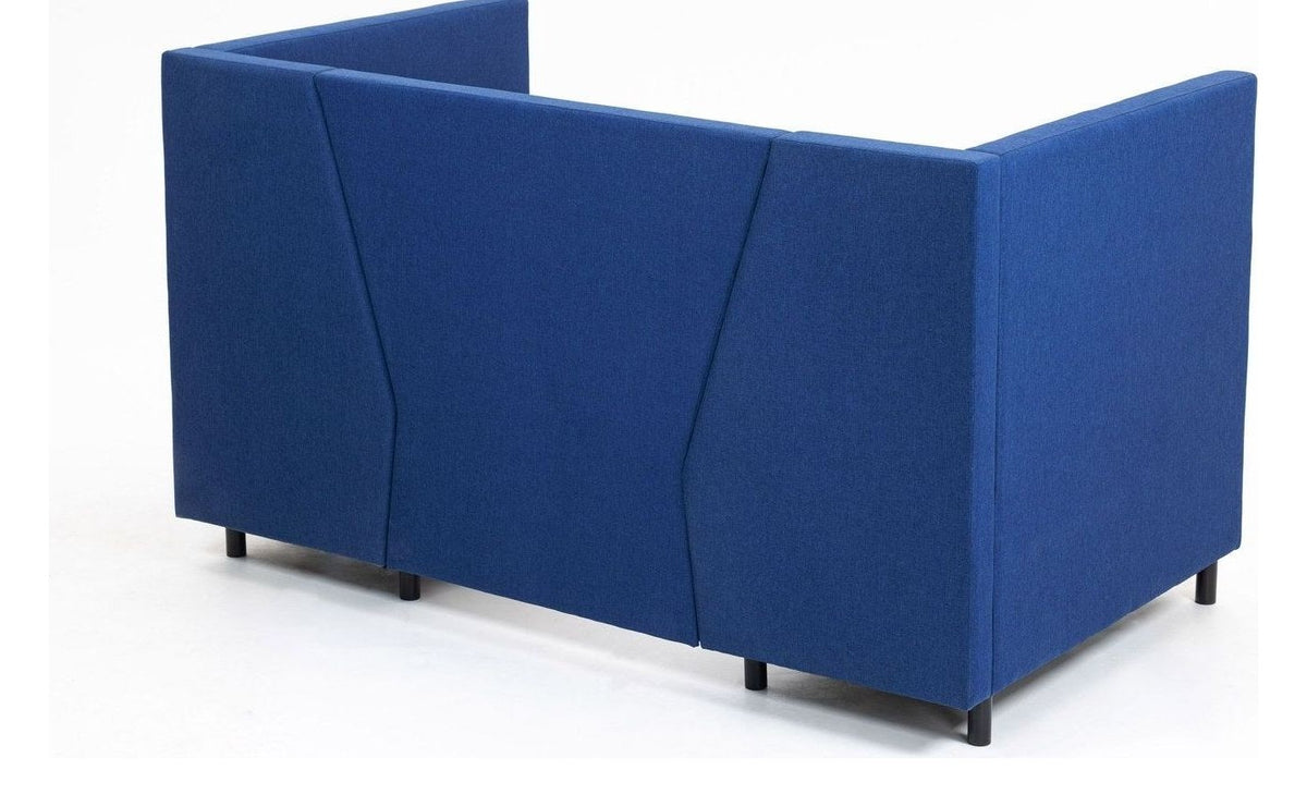 Muse Meeting Booth, grey seats, blue back
