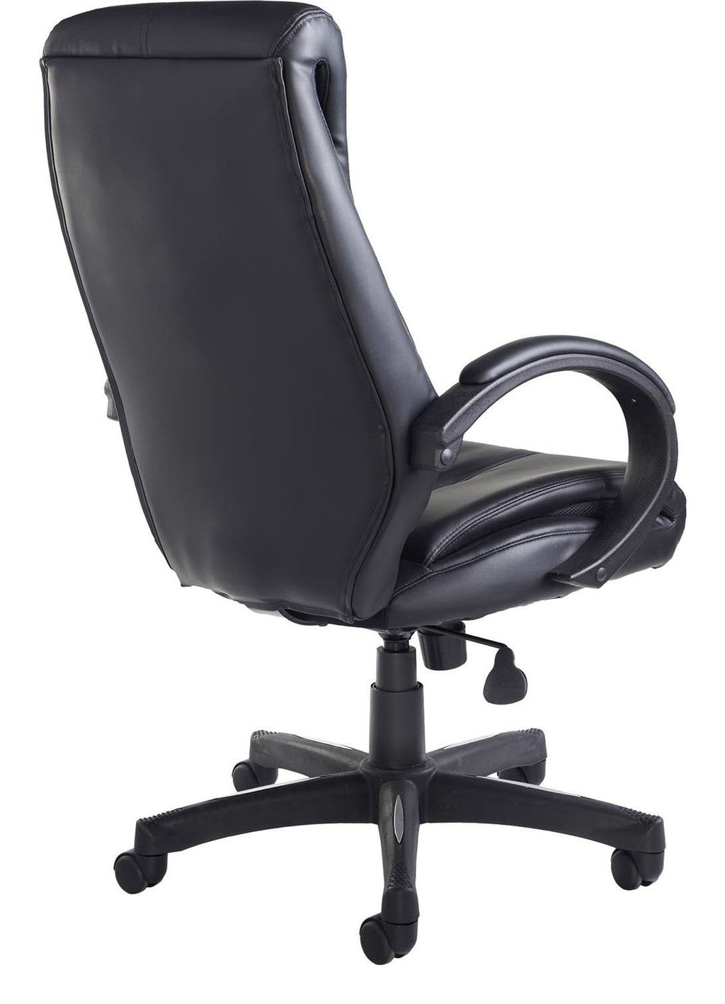 Nantes Leather Executive Chair in black from the back