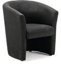 Neo Single Tub Soft Seating Arm Chair, black fabric