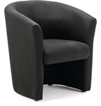 Neo Single Tub Soft Seating Arm Chair, black fabric