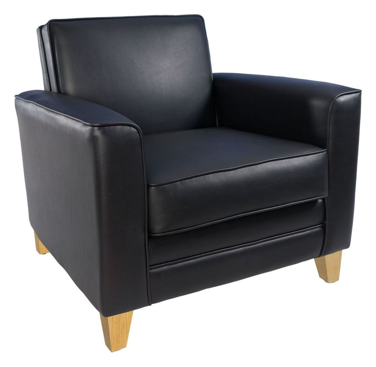 Newport Reception Chair in black