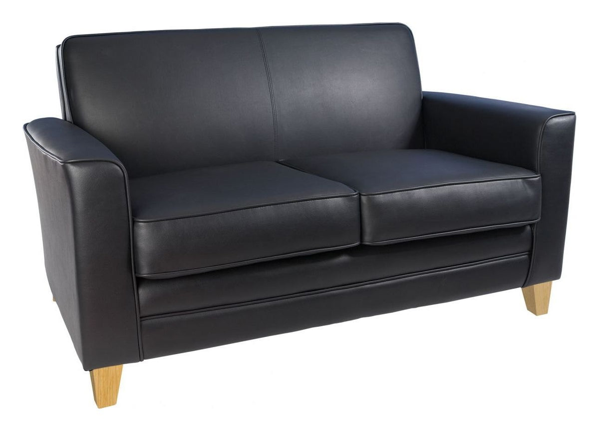 Newport Reception Sofa in black