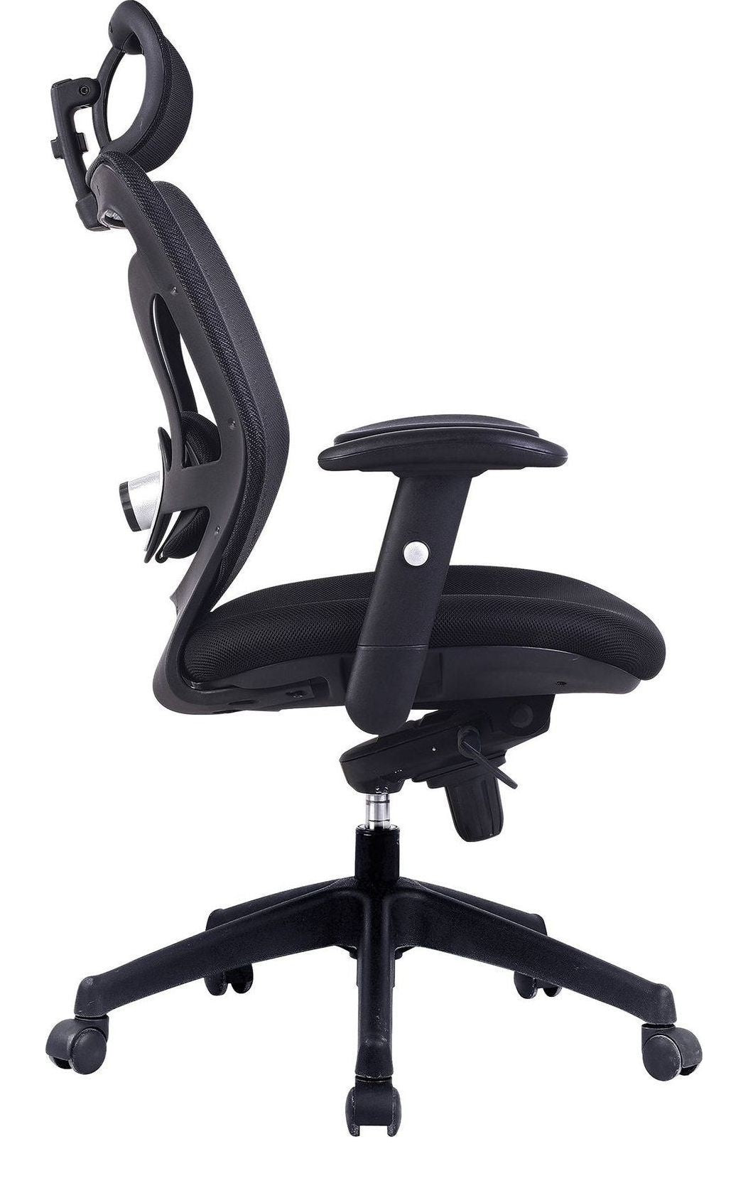 Newton High Back Mesh Executive Chair in black, view 2