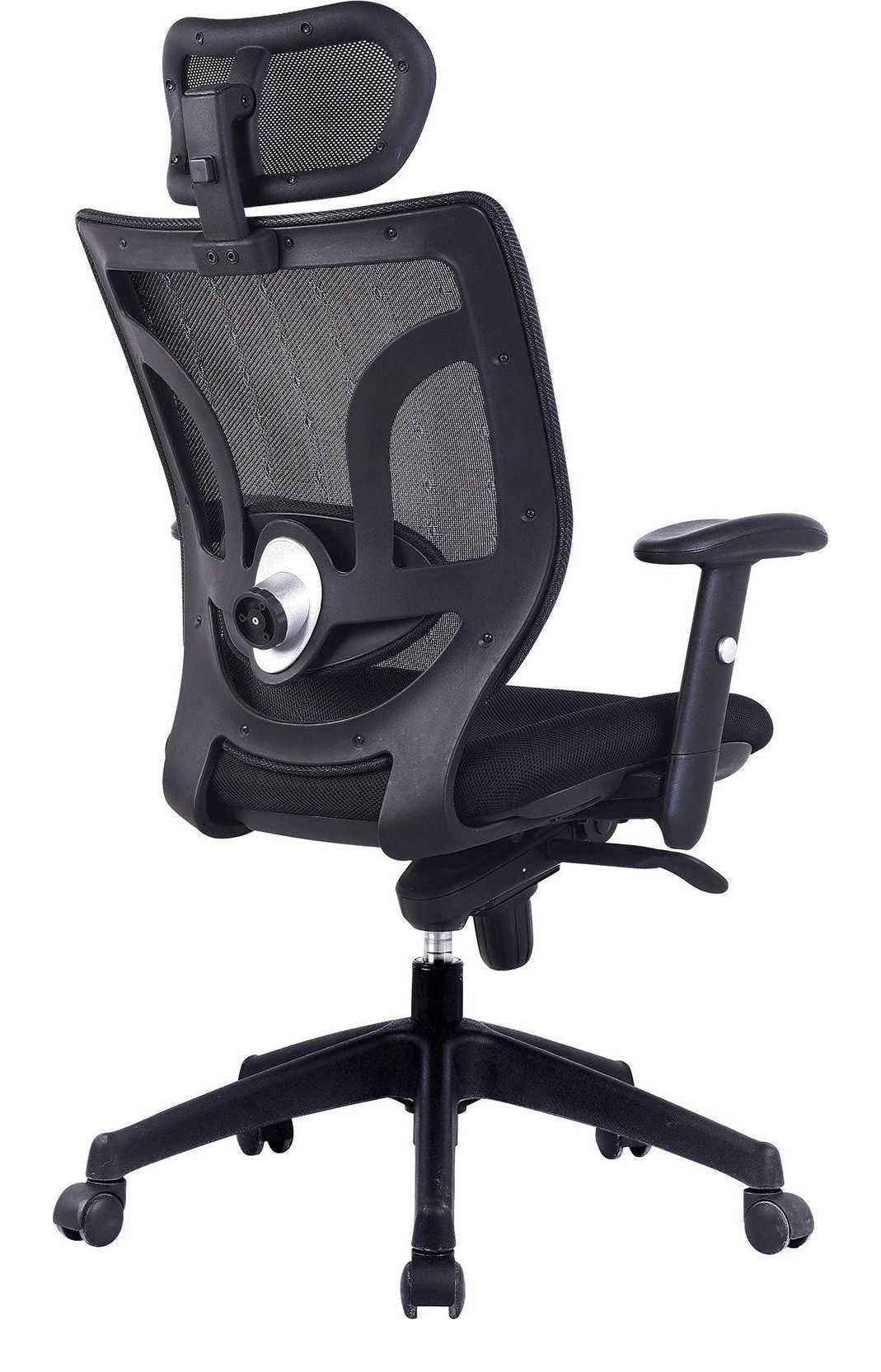 Newton High Back Mesh Executive Chair in black, view 3