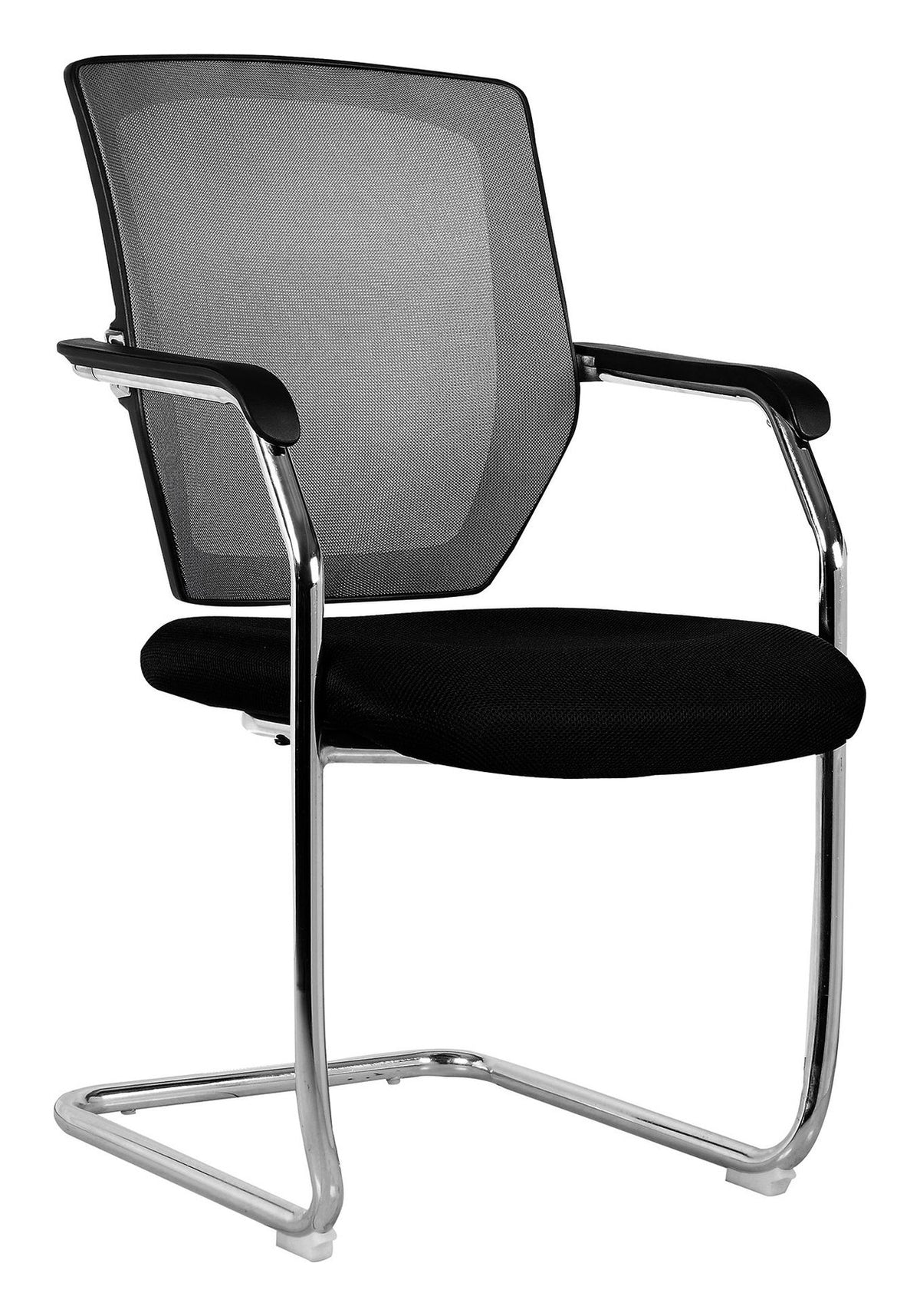 Nexus Two Tone Medium Back Mesh Visitor Chair in black