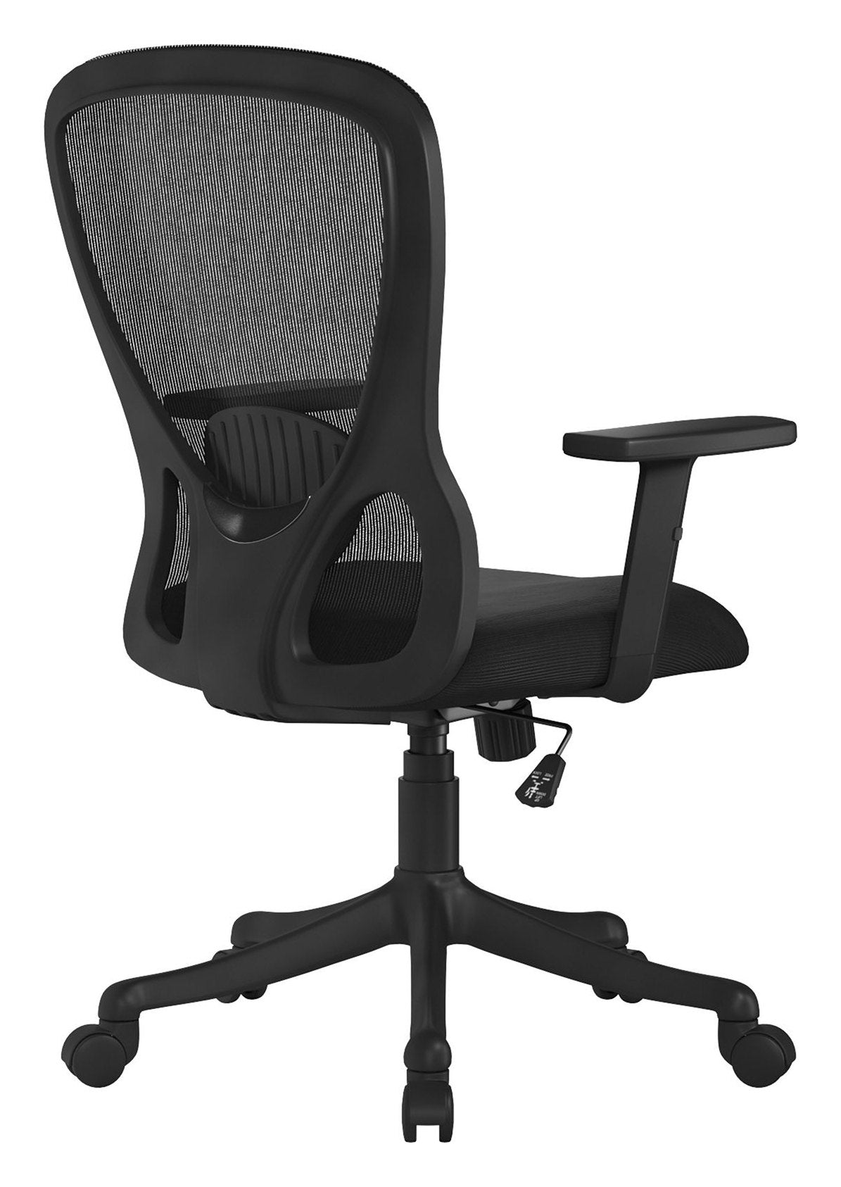 Nimbus High Back Mesh Chair in black, view 3