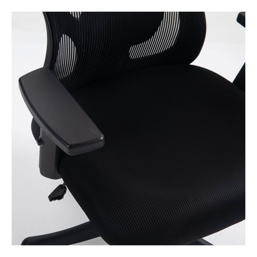 Nimbus High Back Mesh Chair in black, view 4