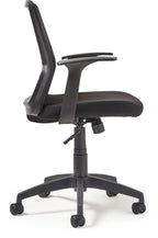 Nina Mesh Operator Chair in black from the side