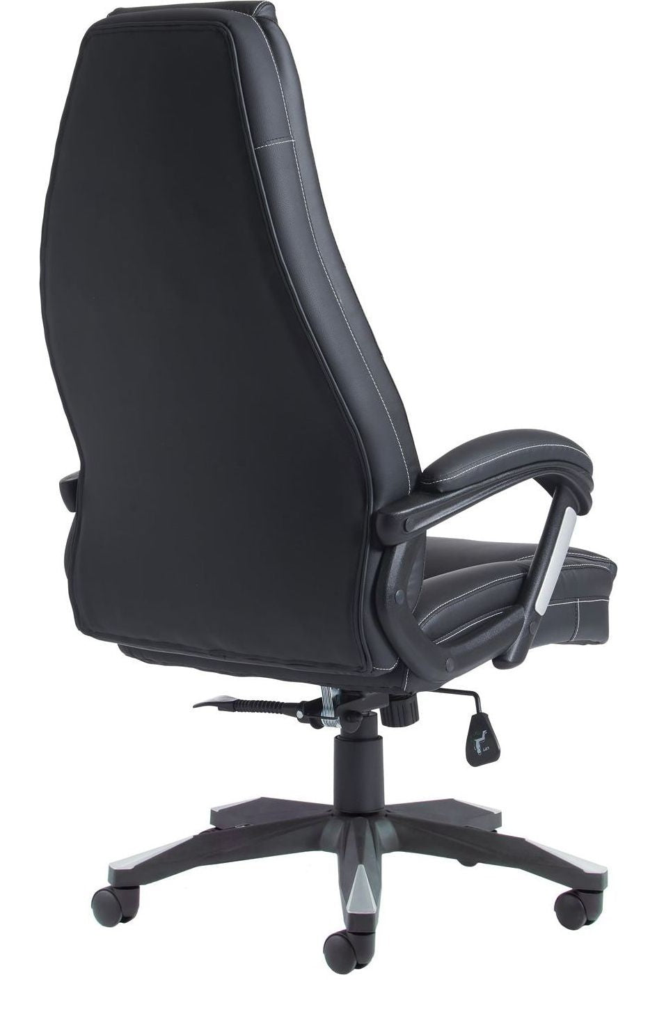 Noble Faux Leather Executive Chair in black from the back