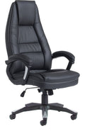 Noble Faux Leather Executive Chair in black