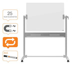 Nobo Brilliant White Glass Mobile Whiteboard 1200 x 900mm, view 3