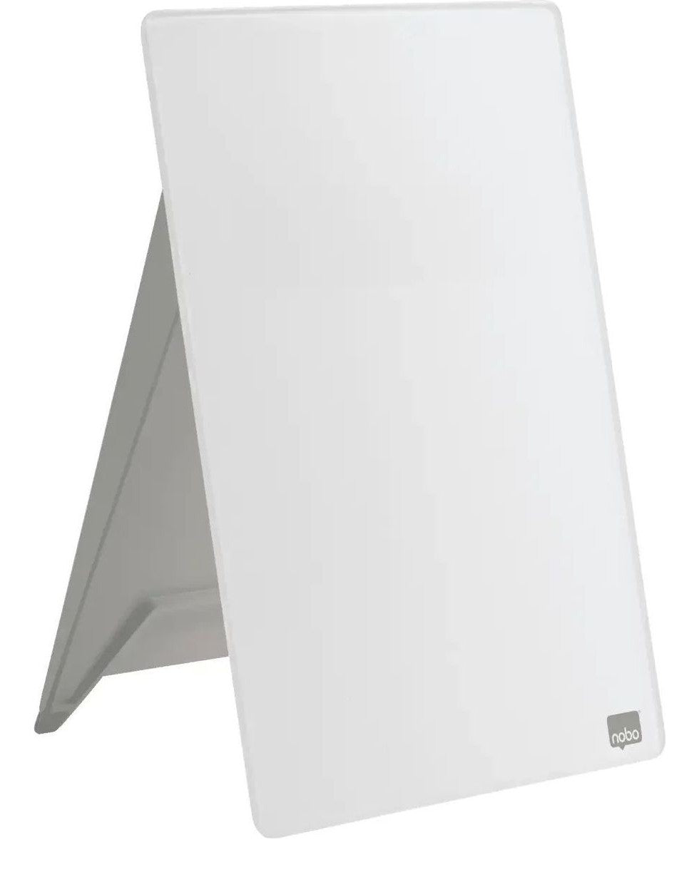 Nobo Desktop Whiteboard Easel with Dry Erase Glass Surface 216 x 297mm