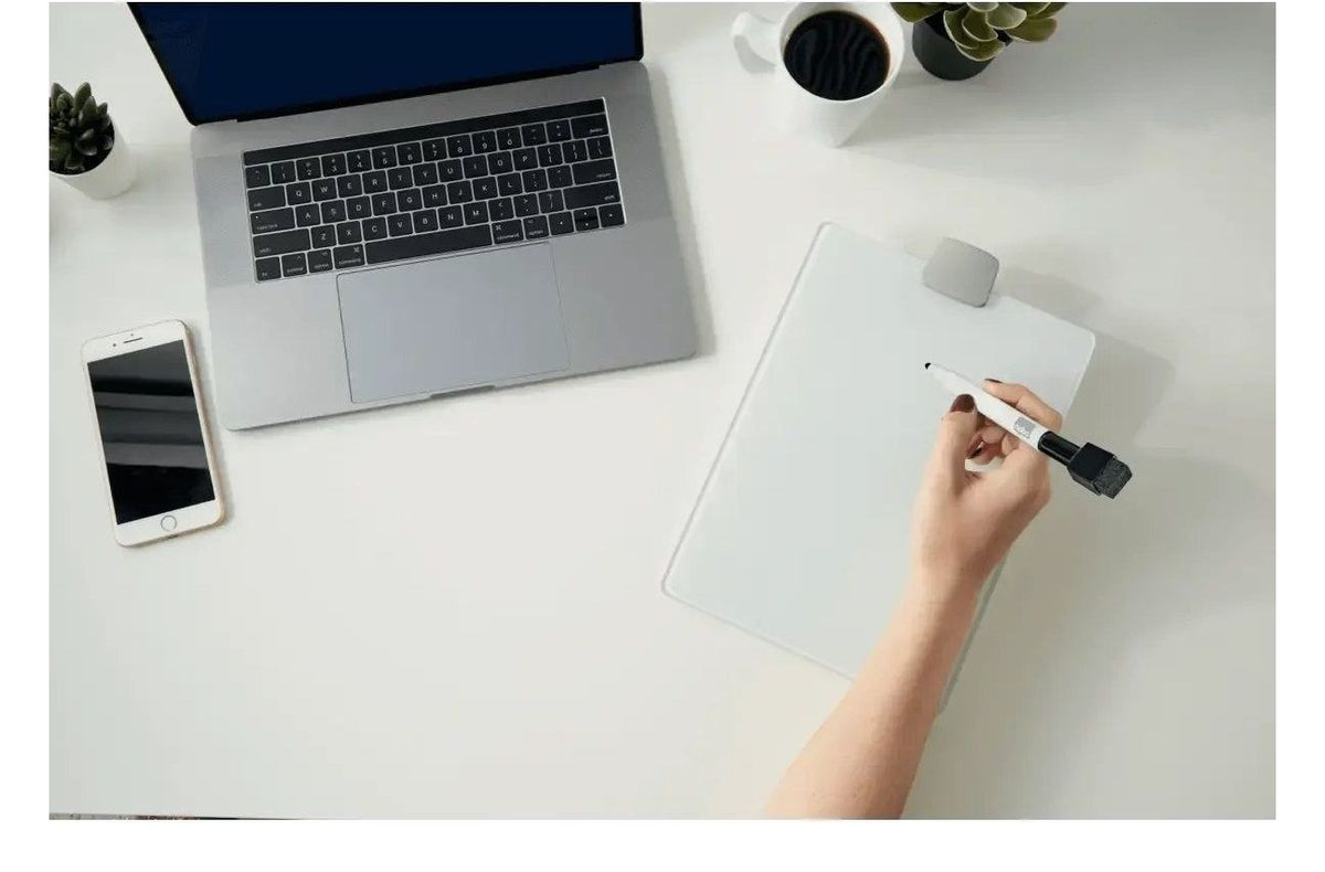 Nobo Desktop Whiteboard Easel with Dry Erase Glass Surface 216 x 297mm, view 6