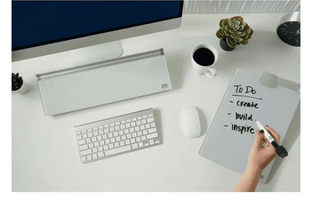 Nobo Desktop Whiteboard Easel with Dry Erase Glass Surface 216 x 297mm, view 7