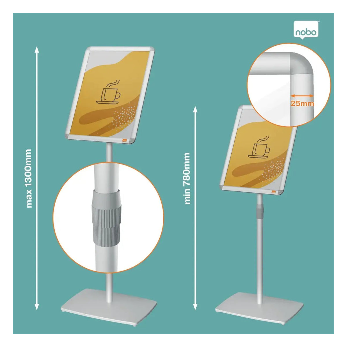 Nobo Essence Display Stand A3, view 4