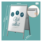 Nobo Essence Mitred A-Frame Pavement Sign A1, view 5