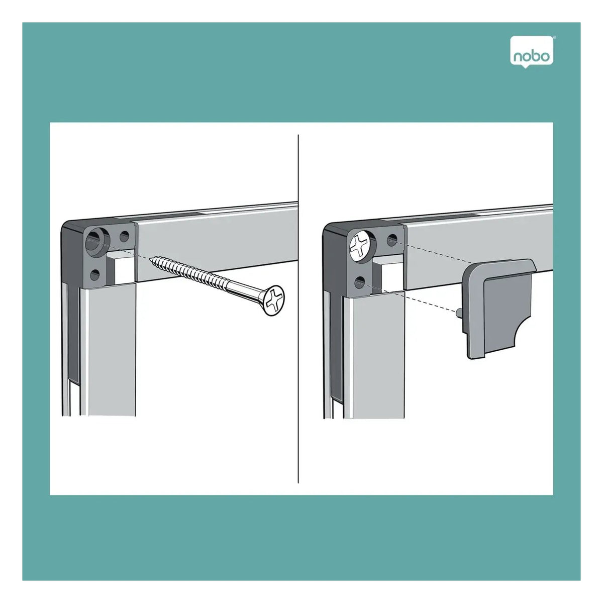 Nobo Essence Steel Magnetic Whiteboard, view 12